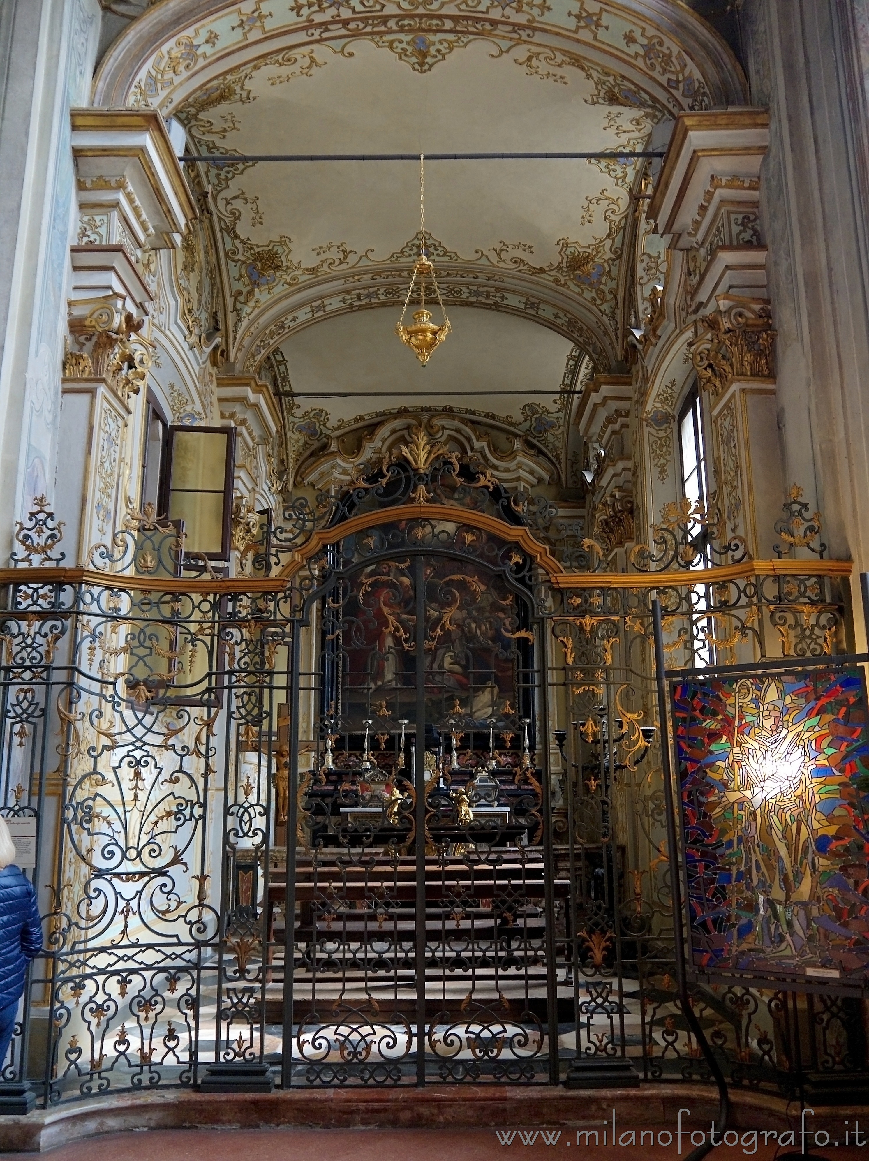 Milan (Italy) - Side chapel inside  the Basilica of Sant'Ambrogio